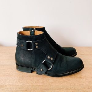 Ariat Two 24 Black Ankle Moto Boots. Made in Spain